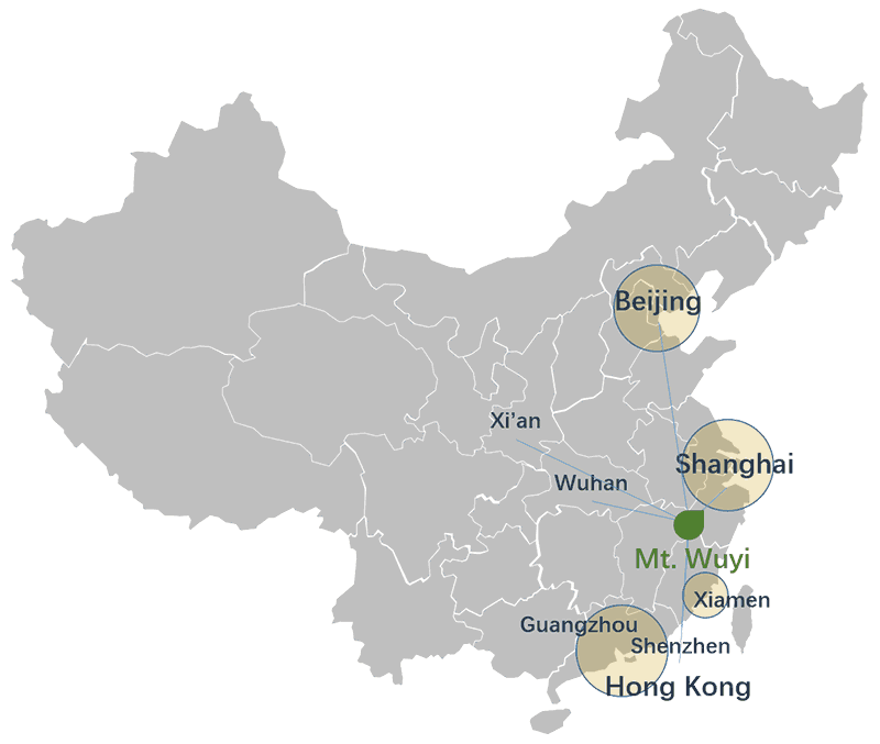 Mt. Wuyi China Map